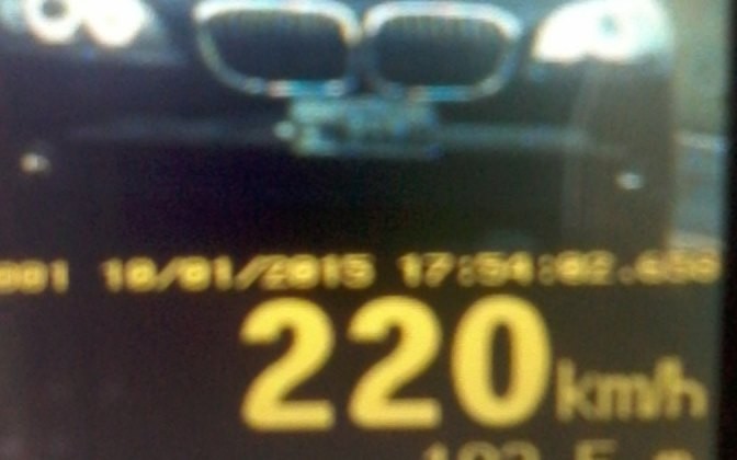 Veículo é flagrado a 220 km/h em rodovia de Venâncio Aires.